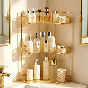 The Corner Shelf That Finally Uses That Awkward Dead Space – 3 Tier/2Tier Countertop Organizer for Kitchen and Bathroom, Fits Perfectly Into Corners, No Tools Needed, Instantly Doubles Your Storage