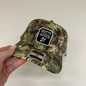 Shitty Advice $1 Embroidered Dad Hat – Otto Cap in Green, Camo & Navy