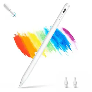 Stylus Pen for iPad with Palm Rejection USB-C Fast Charge Multiple Replaceable Pen Tips Compatible with iPad 6 - 10th Gen Air 3 4 5 Pro 11 12.9 Mini 5 6