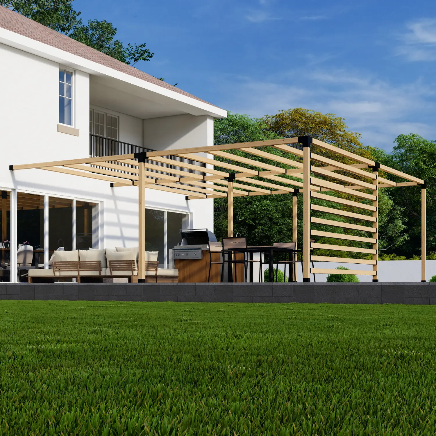 Kit for Deck or Grill Pergola