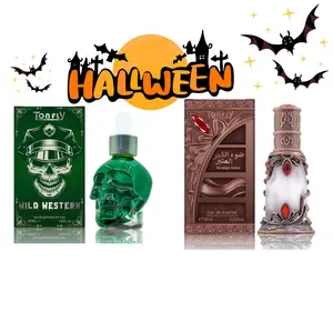 Men's Perfume Gift Set, Skull Design Perfume & Arabic Perfume Oil, Long Lasting Fragrance for Men, Fashion Perfume for Party, Daily Clothing Decor