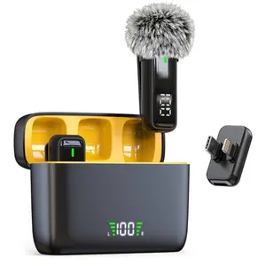 2-in-1 Wireless Mic for iPhone & Android – Mini Phone Mic