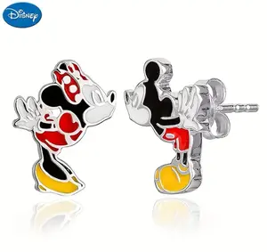 Disney True Love Earrings Mickey & Minnie's Kiss is EVERYTHING! Classic Character Design Stud Earrings