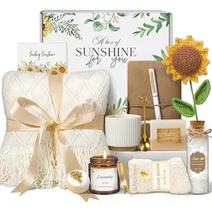 Gifts for, Day for, Get Well Soon Self Care Package After Surgery, Sending Sunshine Basket, Thinking of You Inspirational Gift for Mom Her Sister Wife