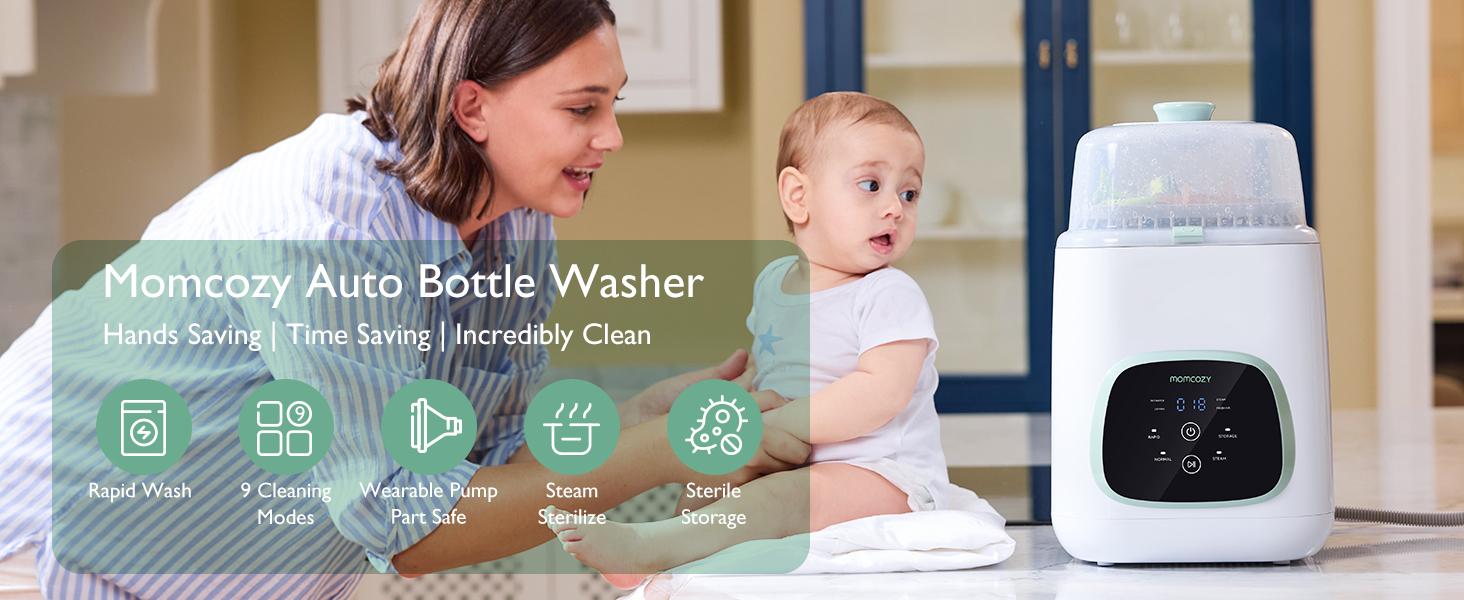 Momcozy KleanPal Pro Baby Bottle Washer & Momcozy Hands-Free Breast Pump S12 Pro