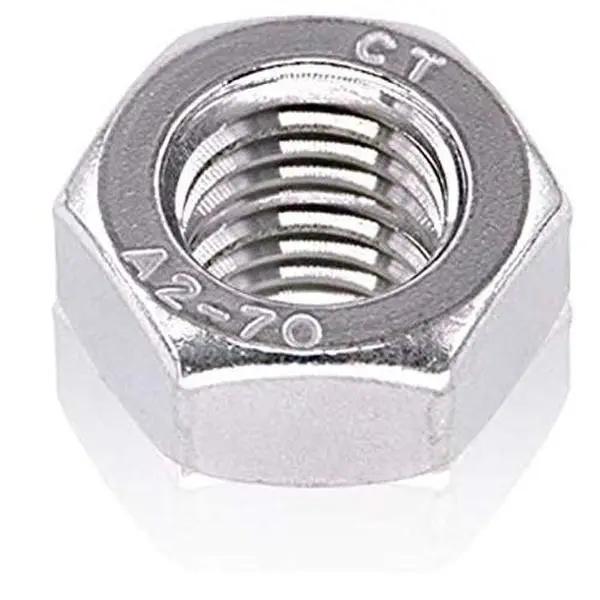 M8 Hex Nut M8-1.25 (20 Pack), 65mm Height, 304 18-8 Stainless Steel, Hex Nuts 120153