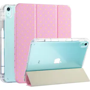 Slim Case for iPad (A16) 11th Generation 11 Inch (2025), iPad 10th Generation 10.9 Inch (2022) with Pencil Holder, Shockproof Clear Hard , Shiny  Tablet Cover for Women Girls-