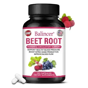 Balincer Beet Root Health Supplement - Supports Heart and Cardiovascular Health - 120 capsules