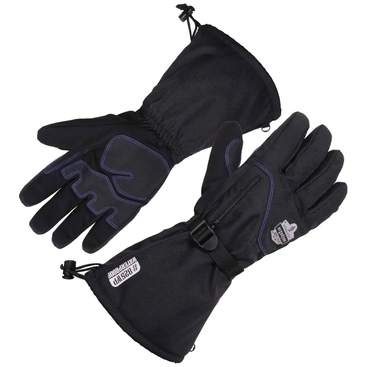 ProFlex 17602 Thermal Waterproof Winter Work Gloves, Black - Small