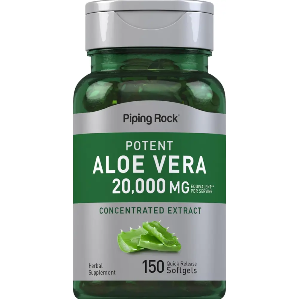 Aloe Vera Supplement 150 Softgels Aloe Vera Softgels Digestive Health Support Natural Aloe Vera Capsules