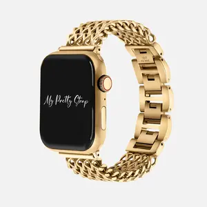 My Pretty Strap – Compatible Apple Watch Band – Stainless Steel iWatch Strap for Women – Series 1–11, SE & Ultra (38MM / 40MM / 41MM / 42MM / 44MM / 45MM / 49MM) – Gold, Silver, Rose Gold – Mermaid
