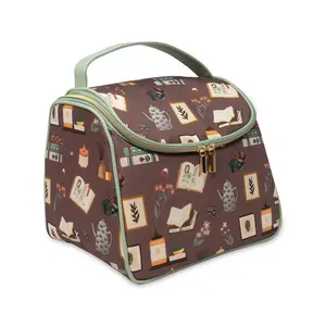 Book Nook Lunch Tote, Brown