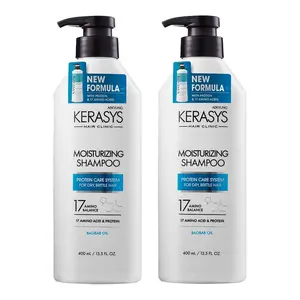 Kerasys Hair Clinic Protein Care System for Dry Brittle Hair Baobab Oil Moisturizing 13.5 fl oz / 400 ml (Shampoo, 2-Pack)