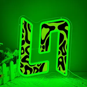 Lando Norris LN4 LED Neon Sign: F1 Fan Gift,LED wall decorations, suitable for garages, a gift for F1 racing fans, Decorative Wall Light