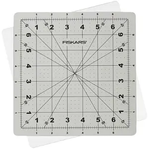 Fiskars Gray Rotating Rotary Cutting Mat 7x7" 1065501