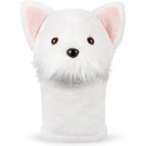 Mytag West Highland White Terrier Dog Golf Club Head Cover - Plush Golf Headcover for Dogs, Fun and Comfortable Design