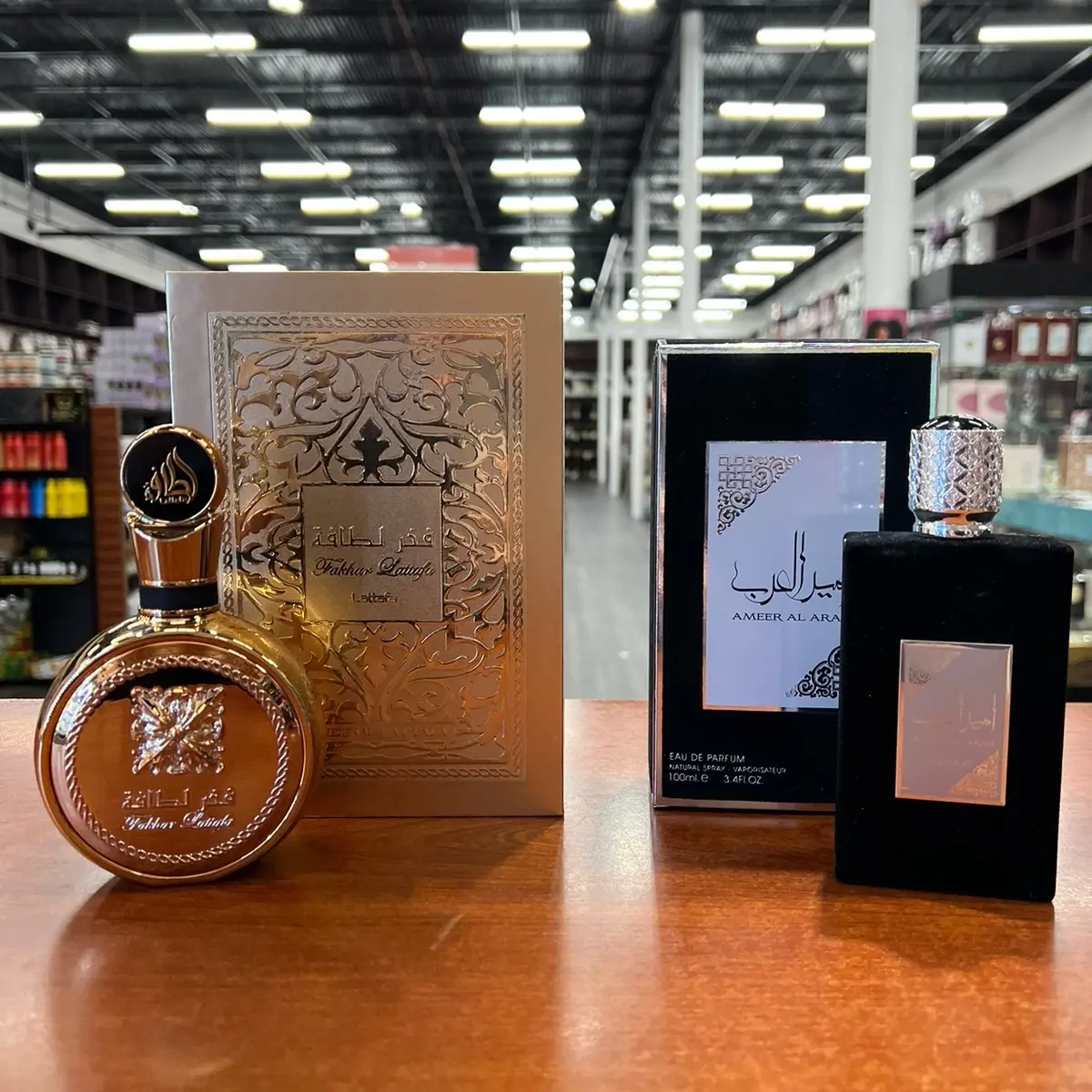 Lattafa Asdaaf Ameer Al Arab for Men - 3.4 oz EDP Spray & Lattafa Fakhar Gold Extrait Eau de Perfume Spray for Unisex, 3.4 Oz Aroma Fragrance Blend Gift Scented Scent Cosmetic Cologne