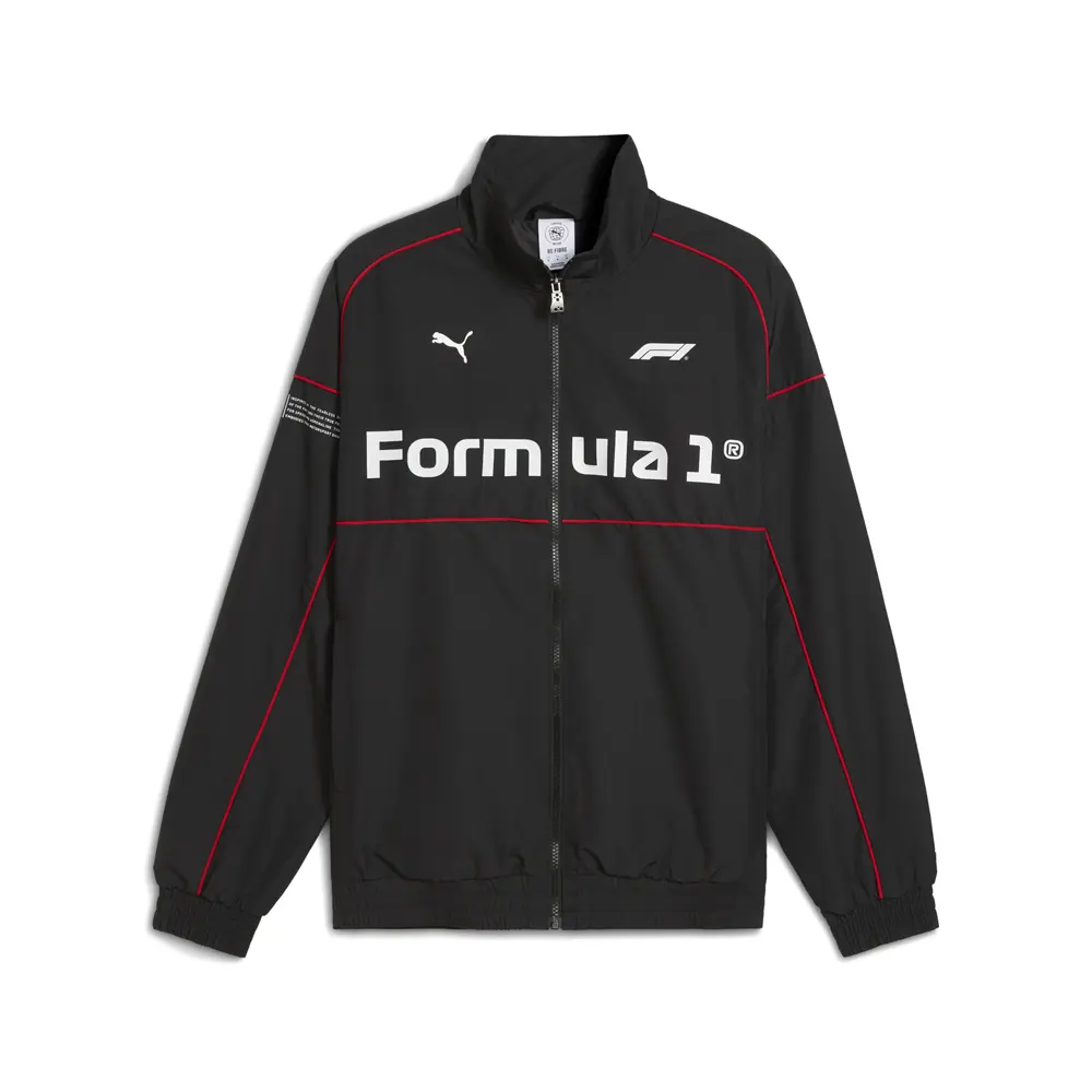 PUMA Mens Formula 1 75 Years Speed Driver Series 2.0 Motorsport Jacket Athletic Outerwear Casual - Black PUMA Mens Formula 1 75 Years Speed Driver Series 2.0 Motorsport Jacket Athletic Outerwear Casual - Black
