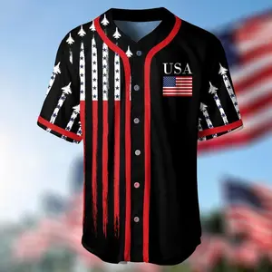 Black Trump Arrest This Baseball Jersey for Men and Women with American Flag Design