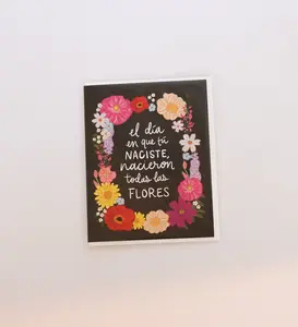 Todas Las Flores Greeting Card - Spanish Birthday Card