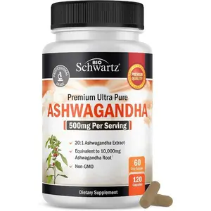 Ashwagandha Capsules 500mg – Stress Relief, Mood & Energy Support Supplement (120 Capsules) #Healthcare #Vitamin