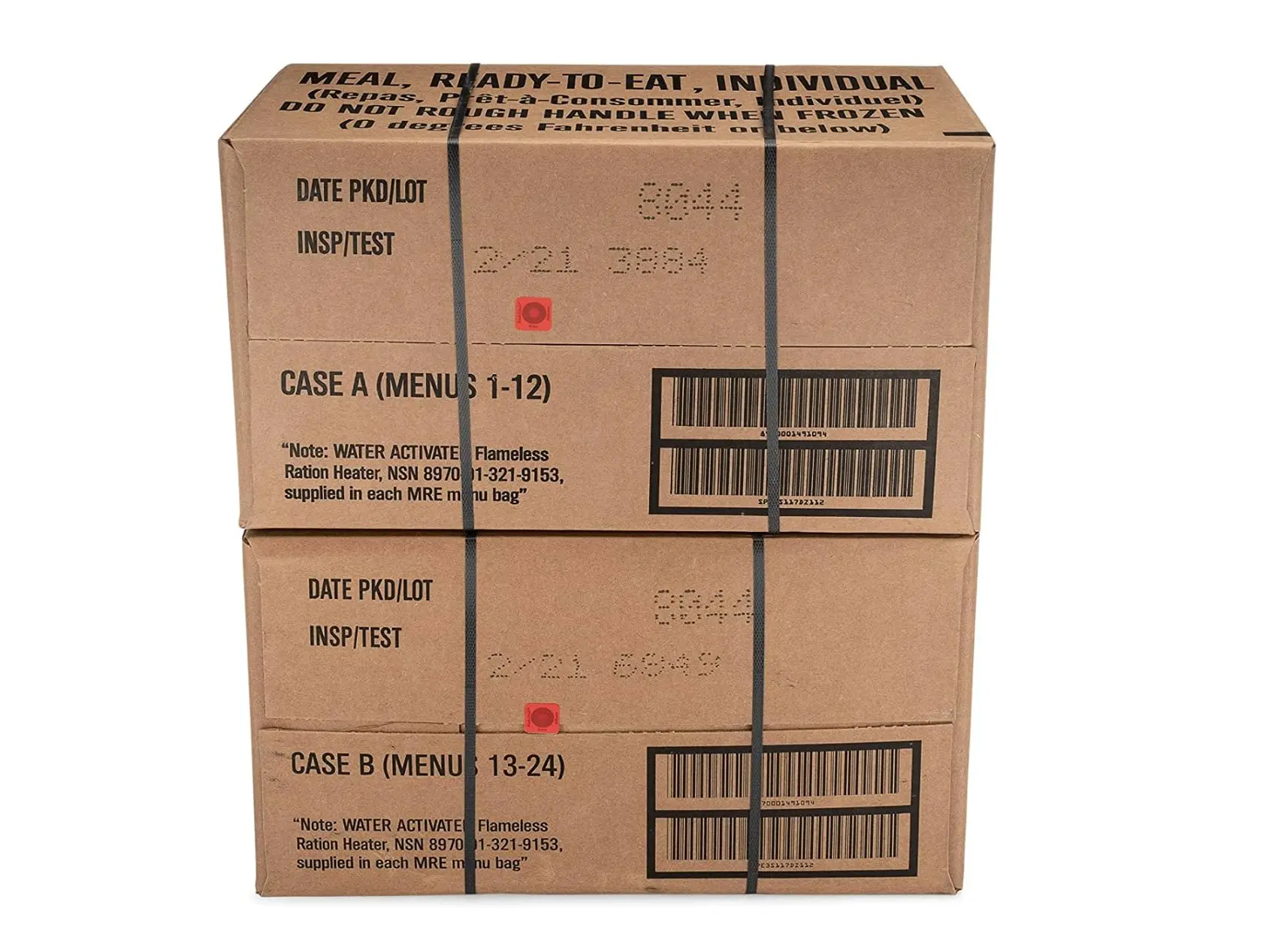 Wornick MRE Meals Ready to Eat, Emergency Food Supply, Survival Camping Outdoor 12 Pack Inspection 2024, 2025 or Better