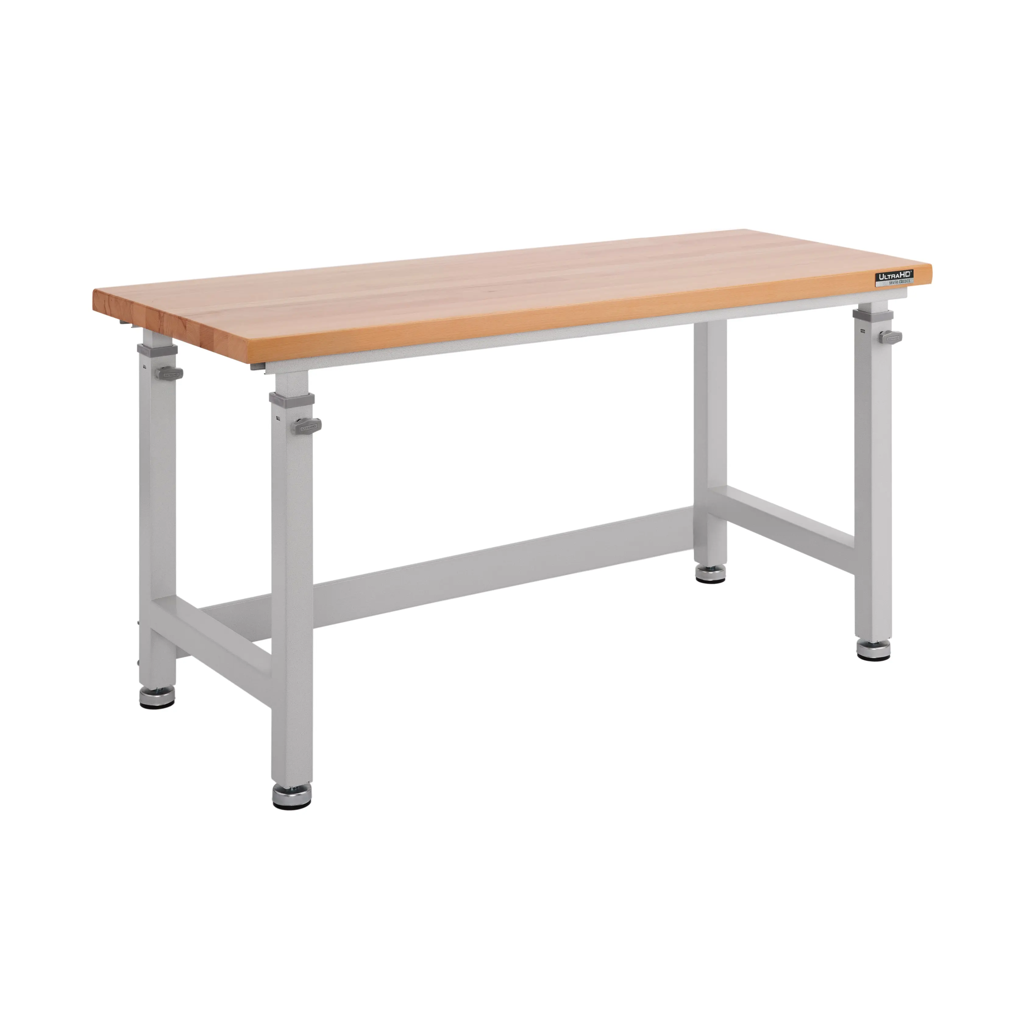 SEVILLE CLASSICS UltraHD® Multi-Level Height Adjustable Granite Workbench - Commercial Furniture, Commercial Desk, Modern Workbench, Polyurethane Desk Top