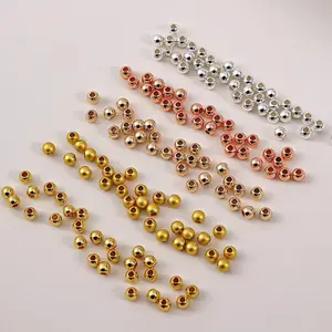Metal Dreadlock Sprinkle Beads in Gold Silver and Rose Gold Colors for DIY Jewelry Making
