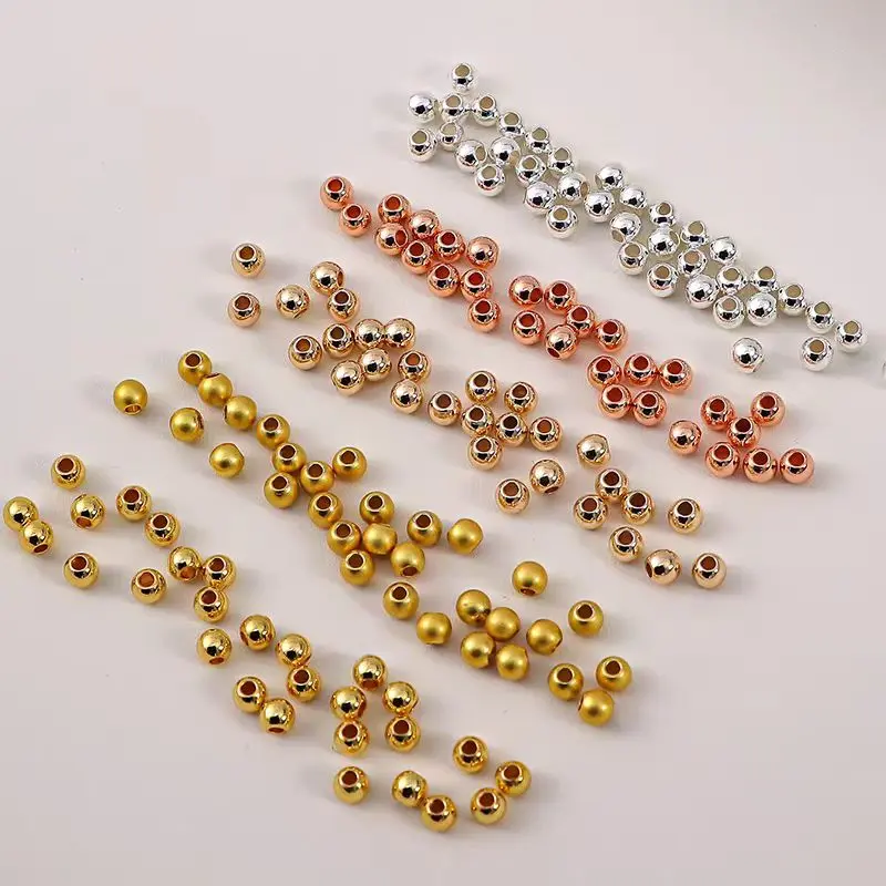 Metal Dreadlock Sprinkle Beads in Gold Silver and Rose Gold Colors for DIY Jewelry Making