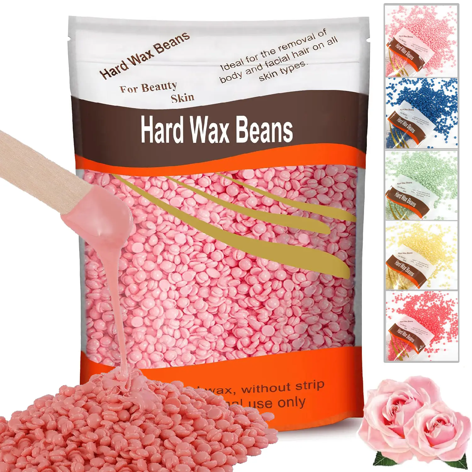 Hard Wax Beads, Professional Wax Beads For Hair Removal 300g Hair Wax for Full Body Brazilian Bikini Face Legs Eyebrow Painless at Home for Woman Men