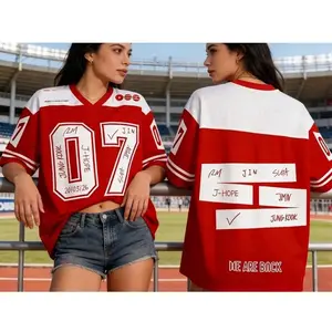 Kpop Mesh Jersey, Unisex Fan Merch Shirt, Arirang World Tour Jersey, Army Fan Gift, Concert Outfit, Music Lover Streetwear Apparel