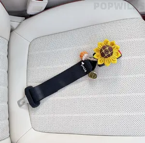 Pregnant Women Car Seat Belt Anti Strangulation Protector,Small Flower Pattern Belly Support Cushion,Extended Pregnancy Specific Seat Belt Fixator,Comfortable Safe Car Belly Support Pad, Relieve Pressure,Protect Belly for Pregnant Ladies Daily Driving Use