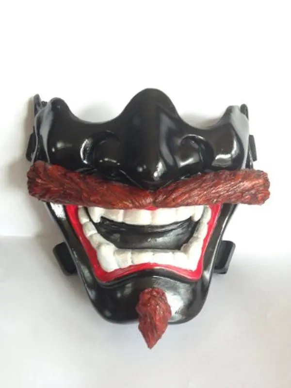 Used Lightweight Japanese Hannya Evil Airsoft Mask, Prop Mask #3
