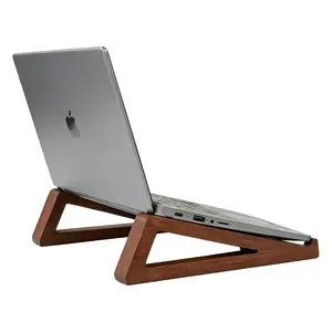 Portable Laptop Stand, Wooden Laptop Riser, Compact Laptop Holder, Universal Fit for Laptops and Tablets, Durable Wood Computer Rack, Office Gadgets, Ergonomic Home Office