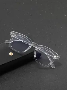 Simple Anti-blue Light Eyeglasses for Everyday Use, 1 Pair Basic Transparent Frame Fashion Eyeglasses for Women & Men for Work, Daily Clothing Decor, Perfect for Student Daily Use
