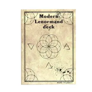 Modern Lenormand Tarot Cards, Fortune-Telling Oracle Deck, High Aesthetic Value, Visual Appeal, Includes 36 Paper Cards, Perfect for Divination