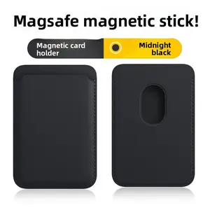 Mag-Safe Wallet Magnetic Wallet for iPhone Lightweight Magnetic Phone Wallet Leather Magnetic Card Holder for iPhone 16/15/14/13/12 Series,090