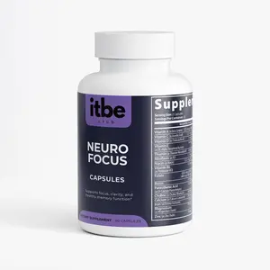 Neuro Focus — Brain & Concentration Formula with DMAE, L-Glutamine, GABA, Bacopa & B-Complex (60 Capsules)