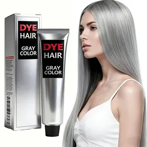 Silver Gray Hair Dye Shampoo, Instant Hair Color for Gray Blending, Long-Lasting Silver Tone, Easy Home Use for Men & Women, Champú Para Canas, 150g