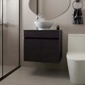 Wengue Bathroom Vanity with 2 Doors