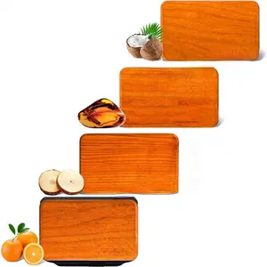 Car Air Freshener-The Original Wood Air Freshener-Car Odor Eliminator for Visor Clip-Long Lasting Scent,Vehicle Scent Diffuser for Truck & SUV-Pack of 4 (Teak-Amber-