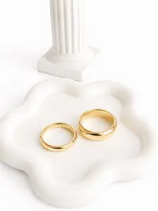 Yordy Classic Gentleman's Alliance, 14k gold plating, elegant male alliance with shiny finish, high quality