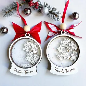 Personalized Friendship Christmas Ornaments, Friends Forever Ornament, Besties Forever Ornament