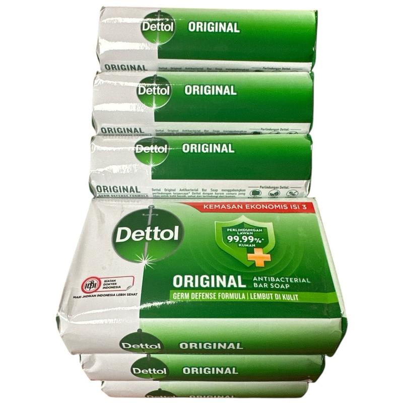 6 pack Dettol Anti Bacterial Original Soap 100g protect against bacteria and other germs, Dettol soap