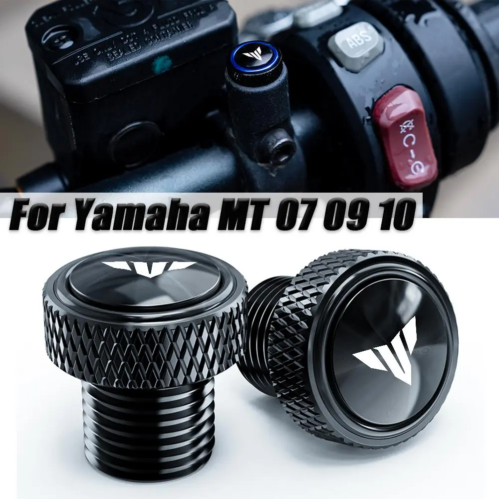 For Yamaha MT09 SP MT07 MT 07 09 10 MT10 MT25 FZ09 FZ07 Motorcycle Aluminum Mirror Hole Plug Screws Bolt MT-07 MT-09 Accessories