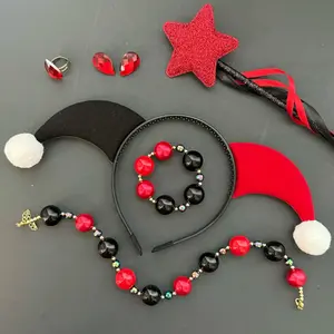 Harley quinn  headband,harley quinn costume,harley quinn crown,harley quinn theme,devil crown,devil headband,devil costume,red and black