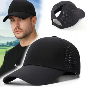 Women's Ponytail Baseball Cap - High Bun Trucker Hat, Adjustable, Quick-Dry, Unisex Design for Outdoor Sports, Everyday Wear, and Active Lifestyle