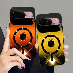 Futuristic Cyberpunk MagSafe Case — Neon Metallic Glossy Magnetic Cover for Google Pixel 9 Pro — 975