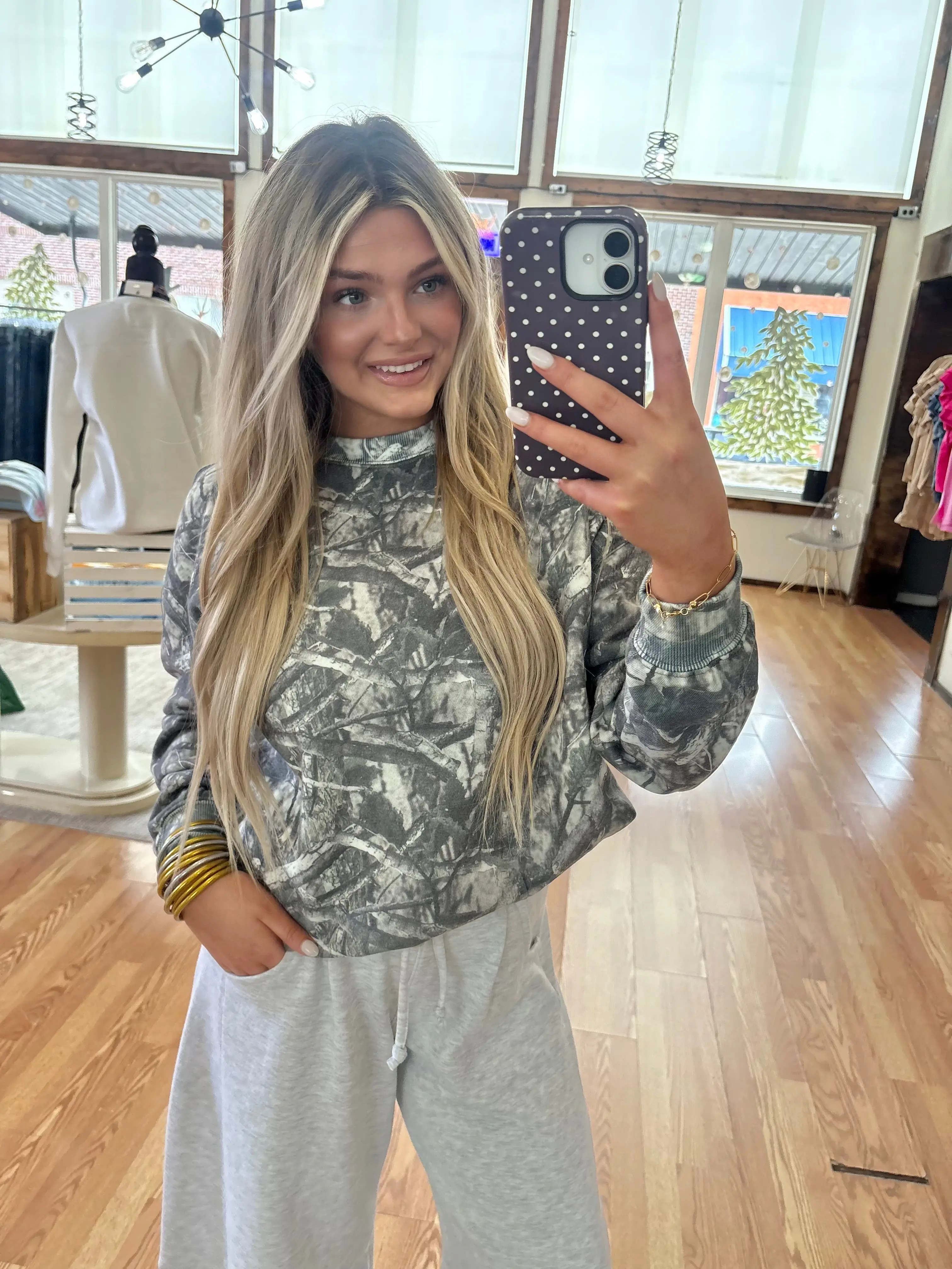 Olive Camo Sweatshirt