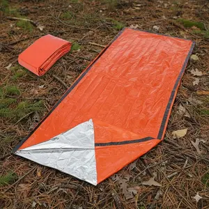 Portable Emergency Sleeping Bag, Waterproof Survival Gear for Camping Hiking Backpacking, Lightweight Compact Windproof Thermal Bivy Sack, Four-Season Outdoor Adventure Must-Have, Emergency Shelter for Mountaineering Fishing Travel